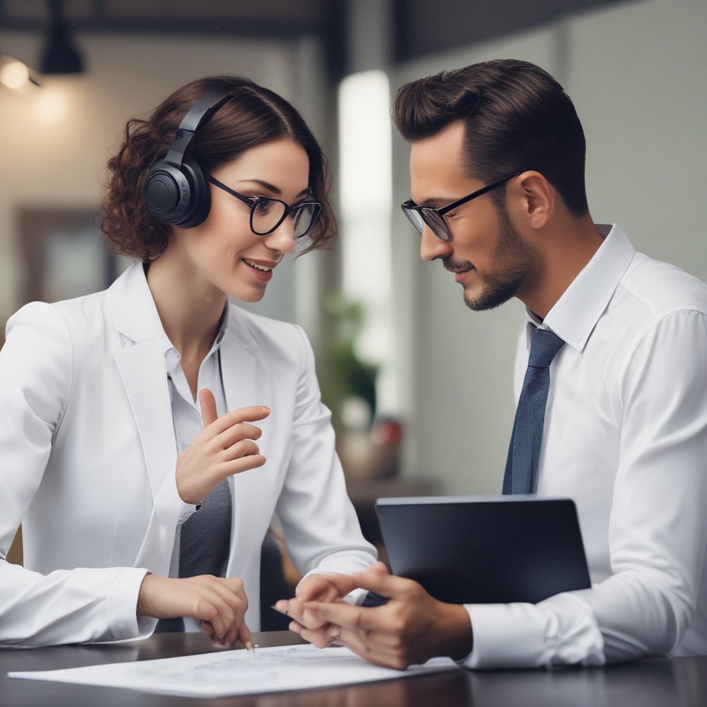 AI assistant and business owner discussing competition